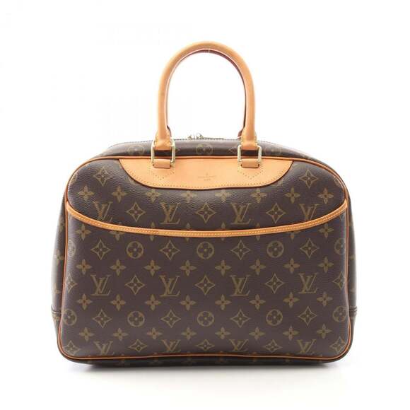 Louis Vuitton Handbags - LOUIS VUITTON Authentic Brown Monogram Leather Deauville Bag